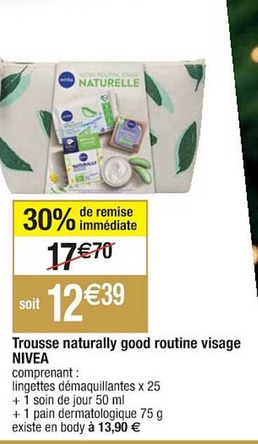 trousse naturally good routine visage nivea
