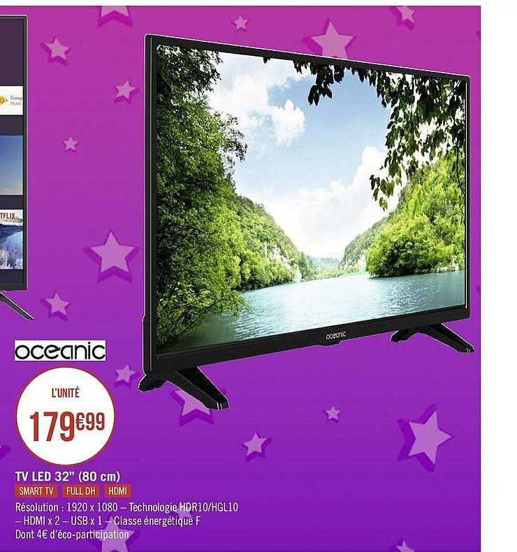 Tv Led 32" (80 Cm) Oceanic