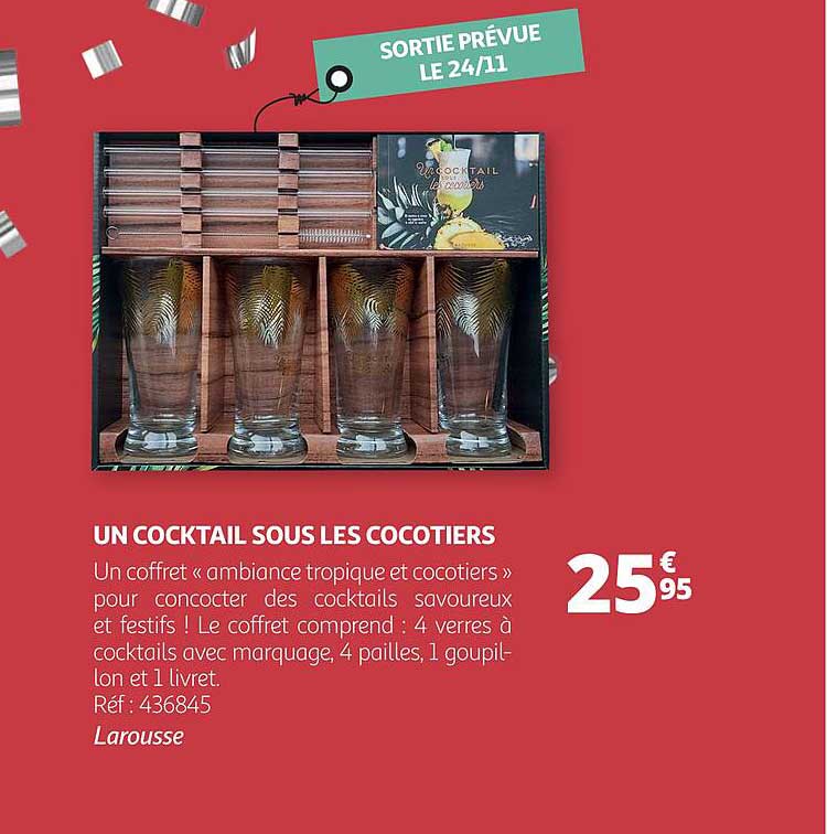 un cocktail sous les cocotiers