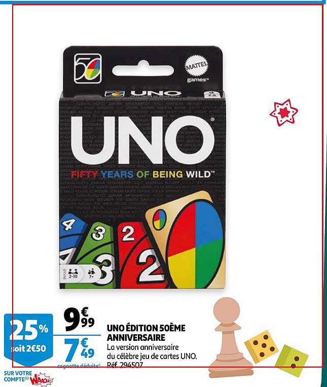 Uno édition 50ème Anniversaire