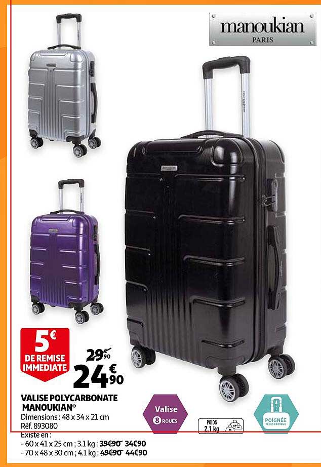 valise polycarbonate manoukian