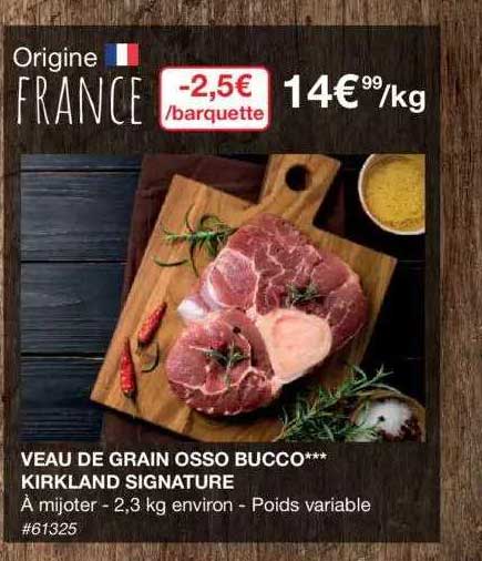Veau De Grain Osso Bucco Kirkland Signature