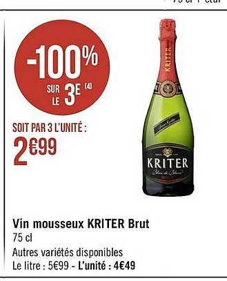 Vin Mousseux Kriter Brut