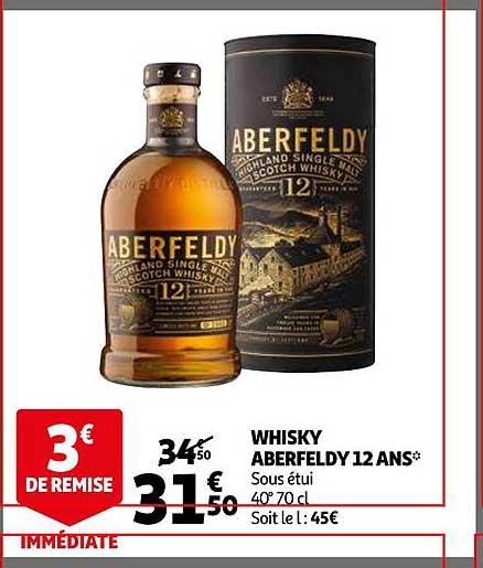whisky aberfeldy 12 ans
