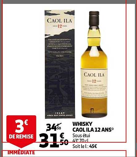 whisky caol ila 22 ans