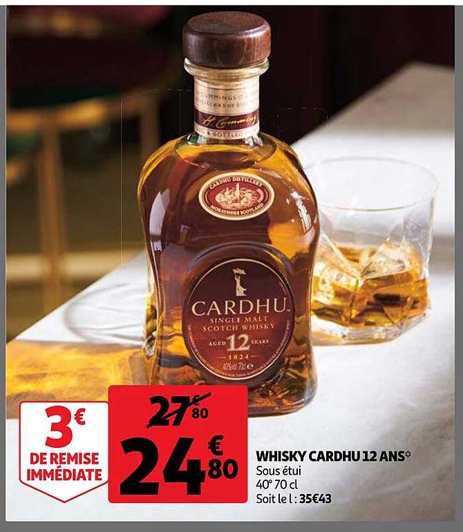 whisky cardhu 12 ans