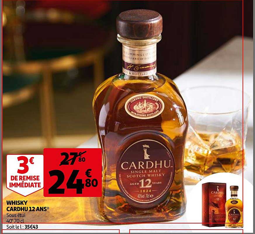 whisky cardhu 12 ans