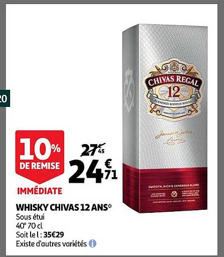 whisky chivas 12 ans