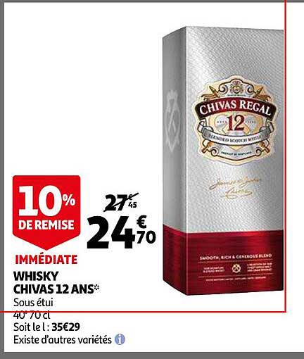 Whisky Chivas 12 Ans