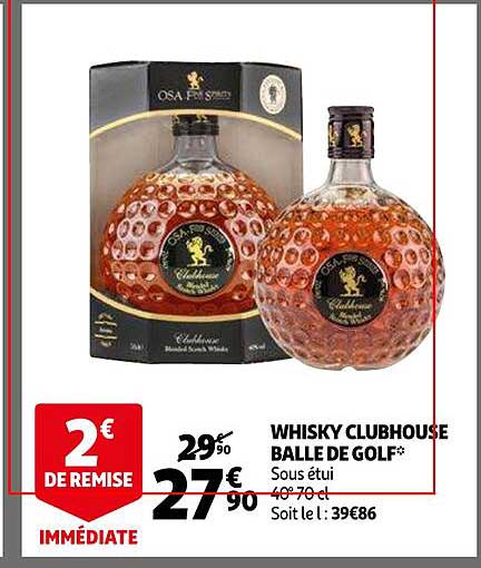 whisky clubhouse balle de golf