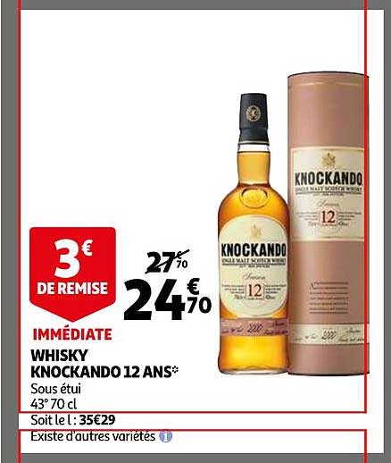 whisky knockando 12 ans