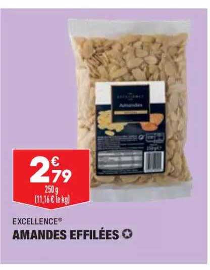 amandes effilées excellence