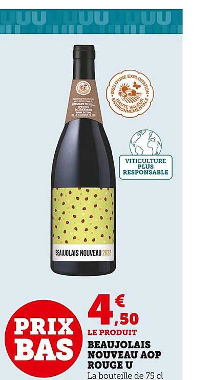 beaujolais nouveau aop rouge u