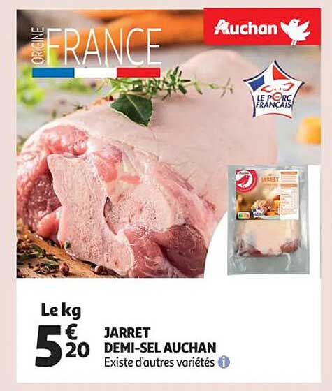 Jarret Demi-sel Auchan