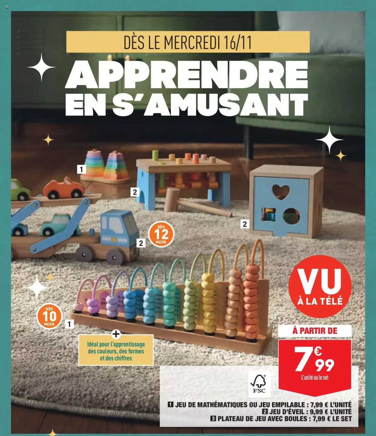 jeu de mathématiques ou jeu empilable, jeu d'éveil, plateau de jeu avec boules