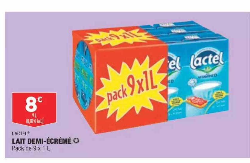 lait demi-écrémé lactel