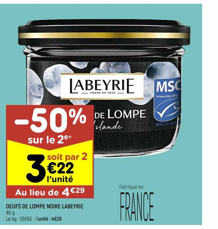 œufs de lompe noire labeyrie