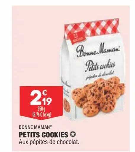 petits cookies bonne maman