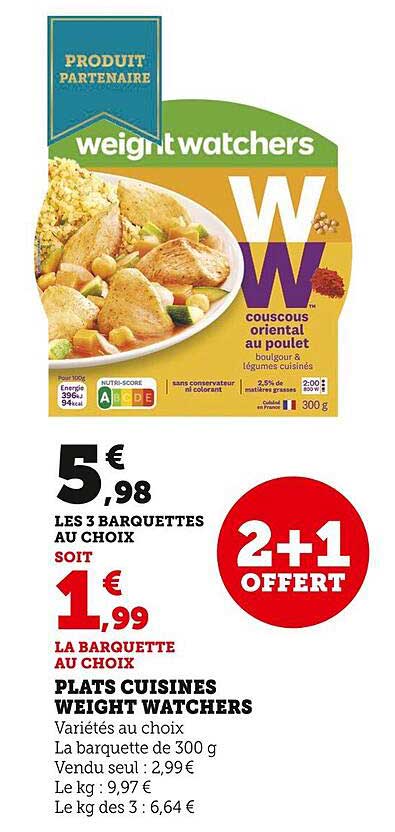 Plats Cuisinés Weight Watchers