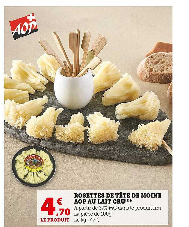 rosettes de tête de moine aop au lait cru
