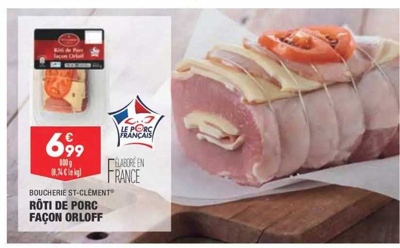 rôti de porc façon orloff boucherie st-clément