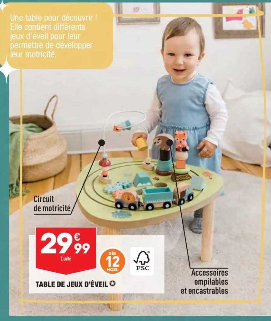 table de jeux d'éveil