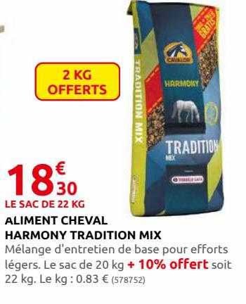 aliment cheval harmony tradition mix
