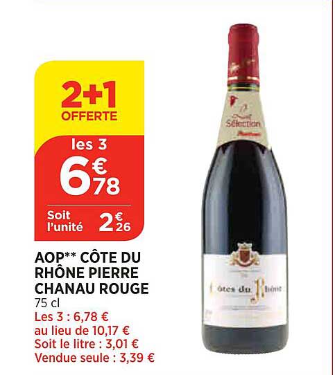 aop côtes du rhône pierre chanau rouge
