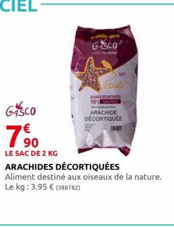 arachides décortiquées gasco