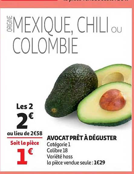 avocat prêt à déguster