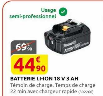 batterie li-ion 18v 3 ah makita