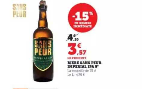 bière sans peur impérial ipa 9°