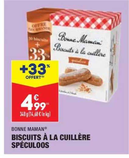 biscuits à la cuillère spéculoos bonne maman