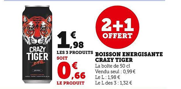 boisson énergisante crazy tiger