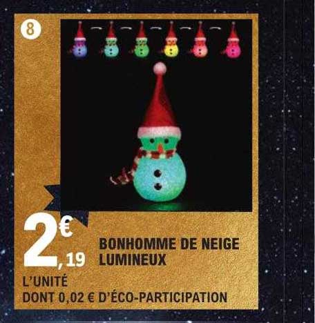Bonhomme De Neige Lumineux
