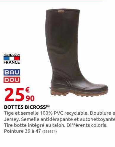 bottes bicross baudou