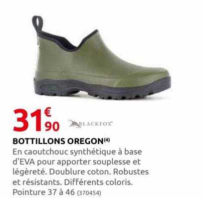 bottillons oregon blackfox