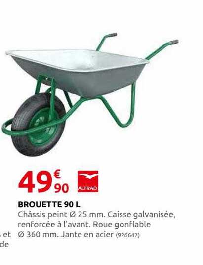 brouette 90l altrad