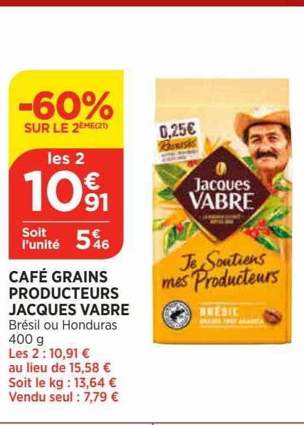 café grains producteurs jacques vabre