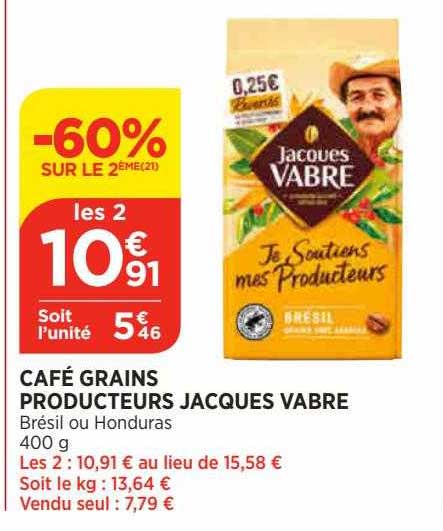 café grains producteurs jacques vabre