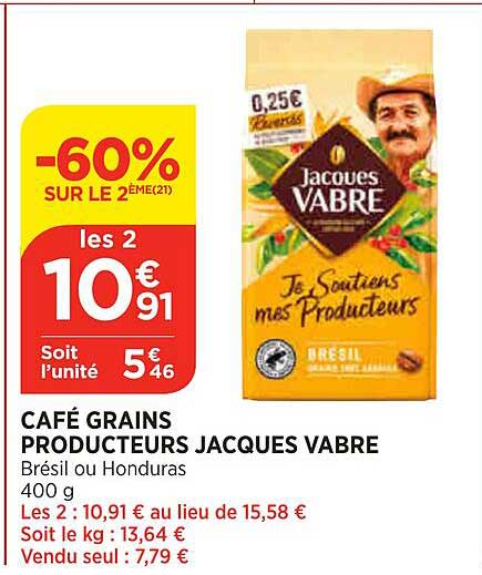 café grains producteurs jacques vabre