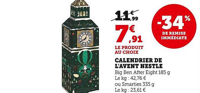 calendrier de l'avent nestlé