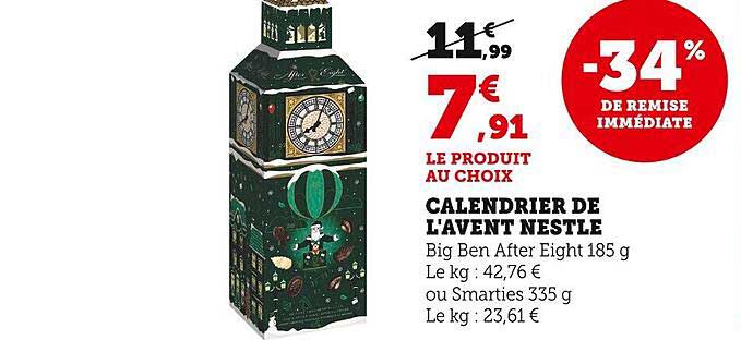 calendrier de l'avent nestlé