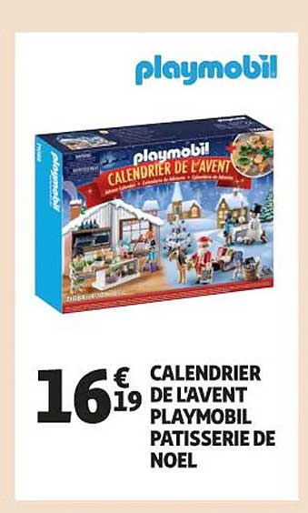 calendrier de l'avent playmobil pâtisserie de noël