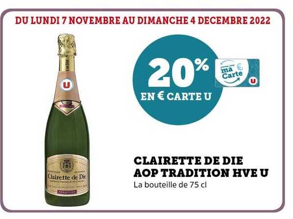 clairette de die aop tradition hve u