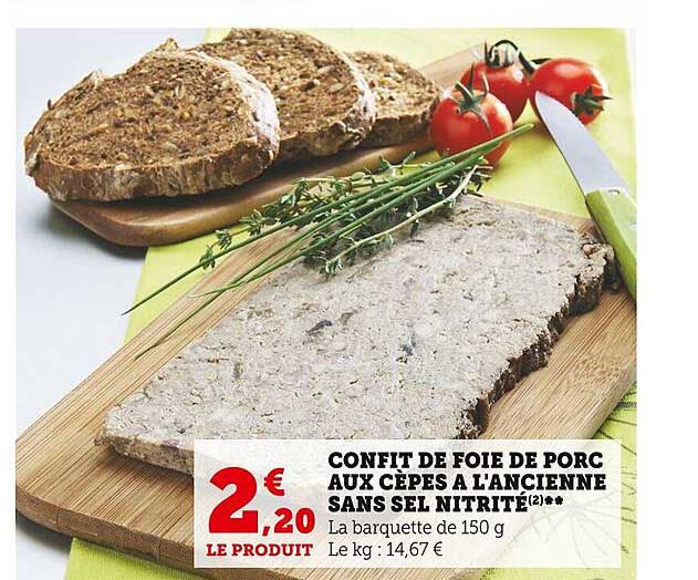 Confit De Foie De Porc Aux Cèpes à L'ancienne Sans Sel Nitrité