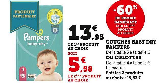 Couches Baby Dry Pampers Ou Culottes