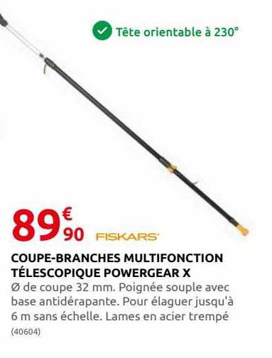coupe-branches multifonction télescopique powergear x fiskars