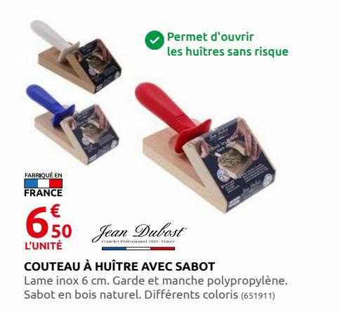 couteau à huître avec sabot jean dubost
