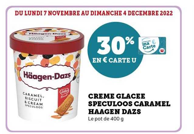 crème glacée spéculoos caramel häagen dazs